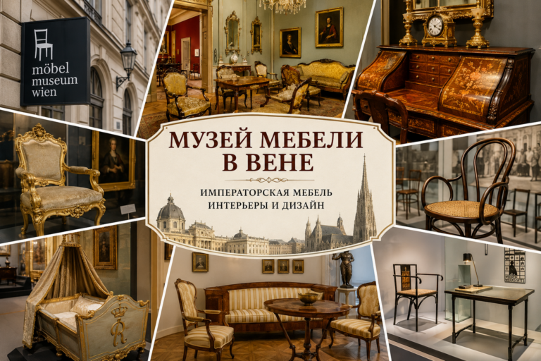 Музей мебели в Вене с историческими интерьерами, императорской мебелью и предметами венского дизайна
