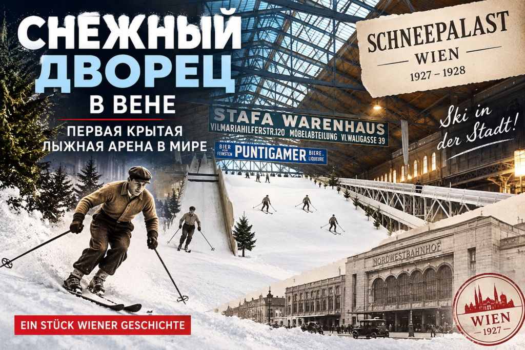 Снежный дворец в Вене — первая крытая лыжная трасса в мире 1 Снежный дворец в Вене — первая крытая лыжная трасса в мире